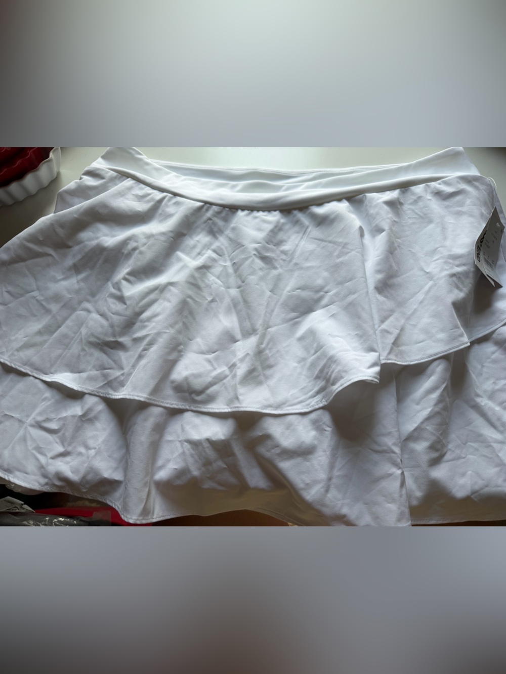 Lands end women’s white swim skirt nwt xl 18